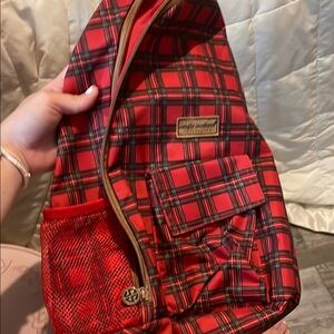Simply Southern Red Plaid  Bag